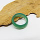 Green agate ring, chalcedony 19.25 R-R. Rings. Selberiya shop. My Livemaster. Фото №4