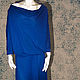Jersey dress blue 'Comfort', Dresses, Moscow,  Фото №1