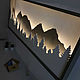 Световое панно  "MOUNT" 120х50 см. Панно. DecorinWood. Ярмарка Мастеров.  Фото №6