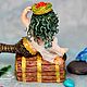 Ватная , елочная игрушка Рыбачок . Елочные игрушки. Ватные игрушки .Elena Lukianova. Интернет-магазин Ярмарка Мастеров.  Фото №2