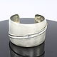 Minima series cuff bracelet in ASH0007 combination silver. Cuff bracelet. Sunny Silver. My Livemaster. Фото №5