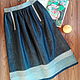 Skirt 'Impossible is possible' denim Boro. Skirts. ZanKa. My Livemaster. Фото №4