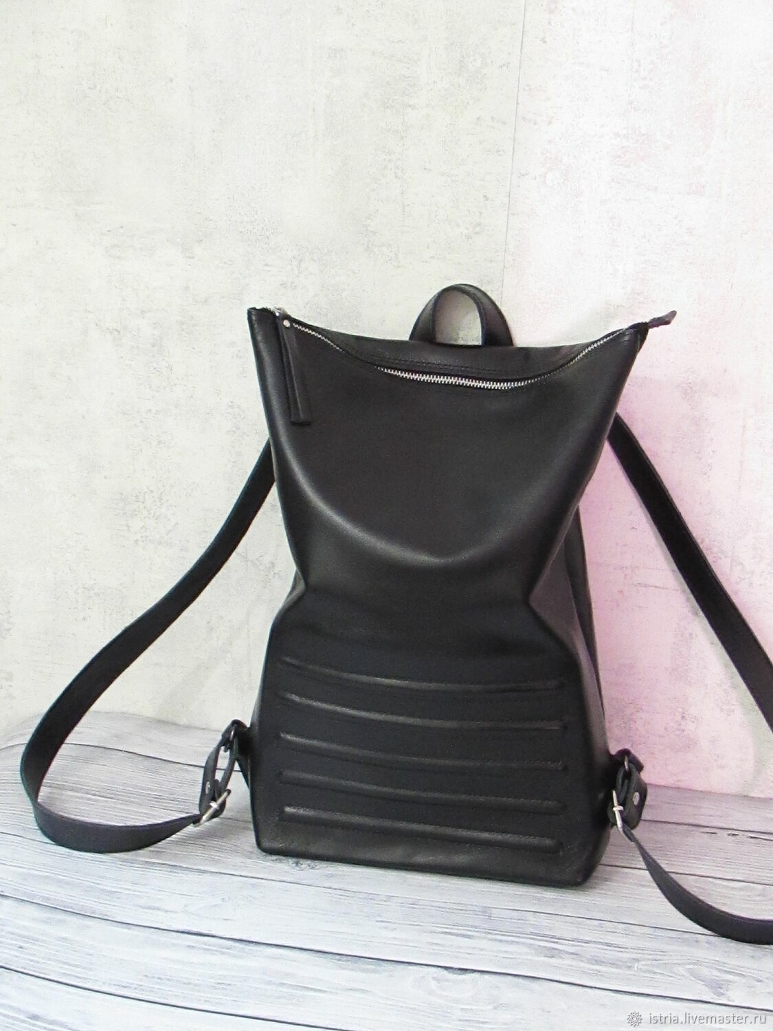 Рюкзак кожаный женский "Sunlight" черный" купить в интернет-магазине ...