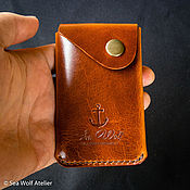 Bifold wallet made of Pueblo leather (Badalassi Carlo)