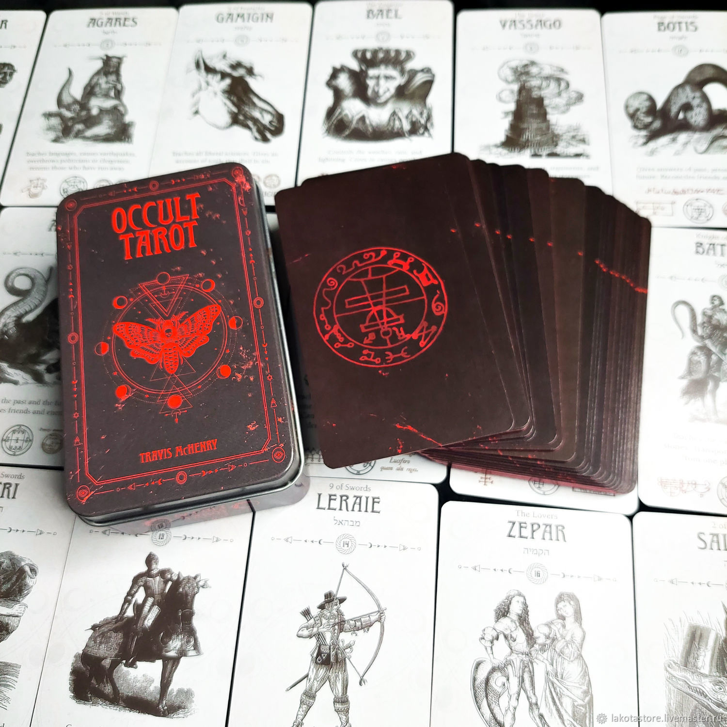 Оккультное Таро (Таро Демонов Гоэтии) METAL BOX EDITION (Occult Tarot)  купить в интернет-магазине Ярмарка Мастеров по цене 2700 ₽ – U60H6RU |  Карты ...