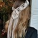Украшение на голову в стиле бохо. Украшения для причесок. Annushka macrame. Интернет-магазин Ярмарка Мастеров.  Фото №2