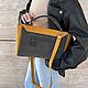 Заказать Женская сумка на плечо из кожи и замши. Shapely Bags - Сумки с душой Питера. Ярмарка Мастеров. . Сумка-торба Фото №3