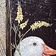 Заказать Два счастливых гуся. Панно на старинной доске. Картины на дереве Людмила 
DL WOOD. Ярмарка Мастеров. . Панно Фото №3
