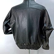 Мужская одежда handmade. Livemaster - original item Men`s outerwear: A2 men`s leather jacket. Handmade.