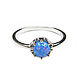 Opal Silver Ring, Opal Blue Silver ring. Rings. Irina Moro. My Livemaster. Фото №5