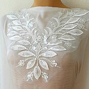Материалы для творчества handmade. Livemaster - original item Embroidered applique with sequins. Bella. Handmade.