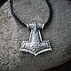Thor's Hammer. Mjolnir amulet silver. Pendants. kot-bayun. My Livemaster. Фото №5