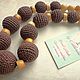 Juniper beads `Chocolate`
