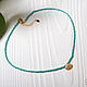 Order Choker 'Sea' made of turquoise beads with a shell. Aliento-jewerly (alientojewelry). Livemaster. . Chokers Фото №3