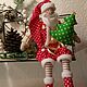 interior doll: Santa Claus with a Christmas tree and sleigh. Interior doll. svetlalife (svetlalife). My Livemaster. Фото №5