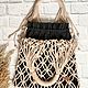 Заказать Сумка-авоська в бежевом цвете. Macrame_ecodecor (Оксана Куликова). Ярмарка Мастеров. . Авоська Фото №3