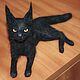 Black cat Maine Coon. Felted Toy. zverki (zverki). Online shopping on My Livemaster.  Фото №2