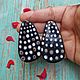 Серьги из керамики "Polka dot", Серьги классические, Нетания,  Фото №1