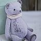 Lavender teddy bear (20 cm), Teddy Bears, Ulyanovsk,  Фото №1