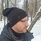 Шапка мужская зимняя двусторонняя. Шапки. Ritka Brand. Интернет-магазин Ярмарка Мастеров.  Фото №2
