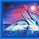 Set for embroidery with beads "DOLPHINS", Embroidery kits, Ufa,  Фото №1