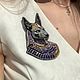 Брошь Анубис. Брошь-булавка. Tsarevna-brooch. Интернет-магазин Ярмарка Мастеров.  Фото №2