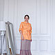 Order Floor length chiffon skirt with bright polka dots violet. NATALINI. Livemaster. . Skirts Фото №3