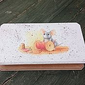 Для дома и интерьера handmade. Livemaster - original item Casket banknote box mouse decoupage. Handmade.