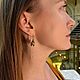 Серьги подснежники с позолотой - "Galanthus". Серьги классические. DERZKAYA MATRЁNA by Darya Kozlova. Ярмарка Мастеров.  Фото №13