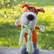 Mouse Masha, knitted toy