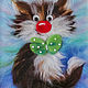 Order Picture of wool Funny cat. Galina Ansiforova. Livemaster. . Pictures Фото №3