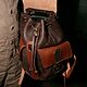 Рюкзак из натуральной кожи. Рюкзаки. Shein LeatherCraft/Шьем из кожи!. Ярмарка Мастеров.  Фото №4