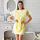 Summer dress lemon open back, yellow cotton dress. Dresses. Lara (EnigmaStyle). My Livemaster. Фото №6