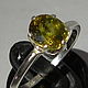 Sphen 2.06 Carat Natural Green/Yellow Ring 925 Silver. Rings. Gemboutique. Online shopping on My Livemaster.  Фото №2