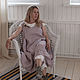 Сарафан изо льна Gray Lilac MUHA-147d. Сарафаны. MUHA (vintagechic). Ярмарка Мастеров.  Фото №5