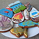 Set of gingerbread: A gift to Rybalov. Gingerbread Cookies Set. Gingerbreads painted. Online shopping on My Livemaster.  Фото №2