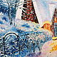 'Turquoise snow ' 40/50 winter landscape oil painting. Pictures. Anji's favourite pictures (anzhela-a). My Livemaster. Фото №4