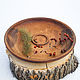 Wooden plate-Siberian cedar dish- handmade 29 cm.T20, Plates, Novokuznetsk,  Фото №1