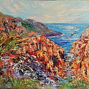 Картины и панно handmade. Livemaster - original item Northern landscape oil painting 