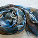 Italian summer scarf' In the city garden ' blue. Scarves. Platkoffcom. Online shopping on My Livemaster.  Фото №2