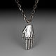 Silver hand pendant, Pendant, Yaroslavl,  Фото №1