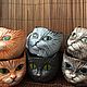 Set of 3 mugs ' Cat family '. Mugs and cups. alex-sharikov. Online shopping on My Livemaster.  Фото №2