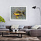 A pastel painting with a goldfish on sandpaper, a gift to a fisherman. Pictures. paintmart (oikos). Online shopping on My Livemaster.  Фото №2