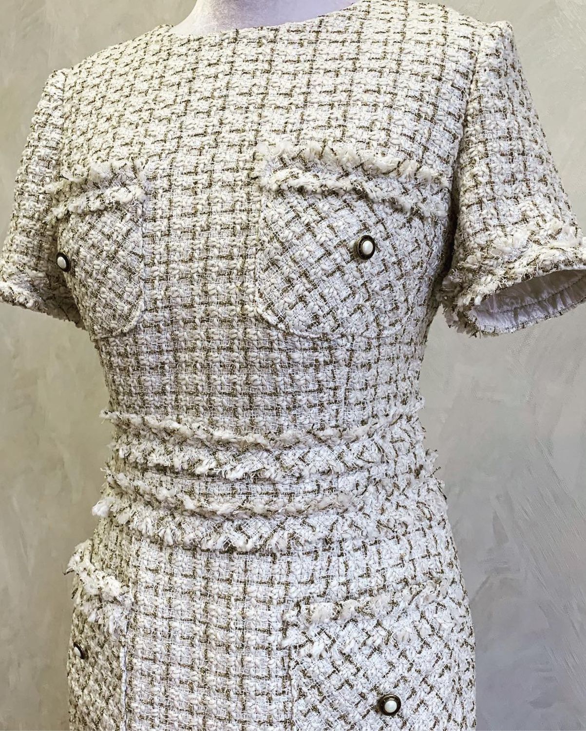 Модели платьев из ткани шанель