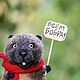 Добр Бобр. Войлочная игрушка. Шерстяные затеи Власова Кэт (kattywooljoy). Интернет-магазин Ярмарка Мастеров.  Фото №2