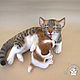 Needle felted toy Cat and dog. Felted Toy. Yulia Steklyannikova (julias14). Online shopping on My Livemaster.  Фото №2