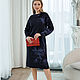 Regina Blue Midi Dress. Dresses. Designer clothing Olesya Masyutina. My Livemaster. Фото №6