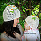 Caps with daisies for mother and daughter.' Family look'. Headwear Sets. Shop Natalia Glebovskaya. My Livemaster. Фото №6
