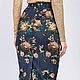 Pencil skirt made of eco-suede Flowers blue, a figure-hugging skirt. Skirts. mozaika-rus. Ярмарка Мастеров.  Фото №4