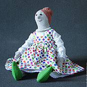 текстильная кукла  "Полосатый"